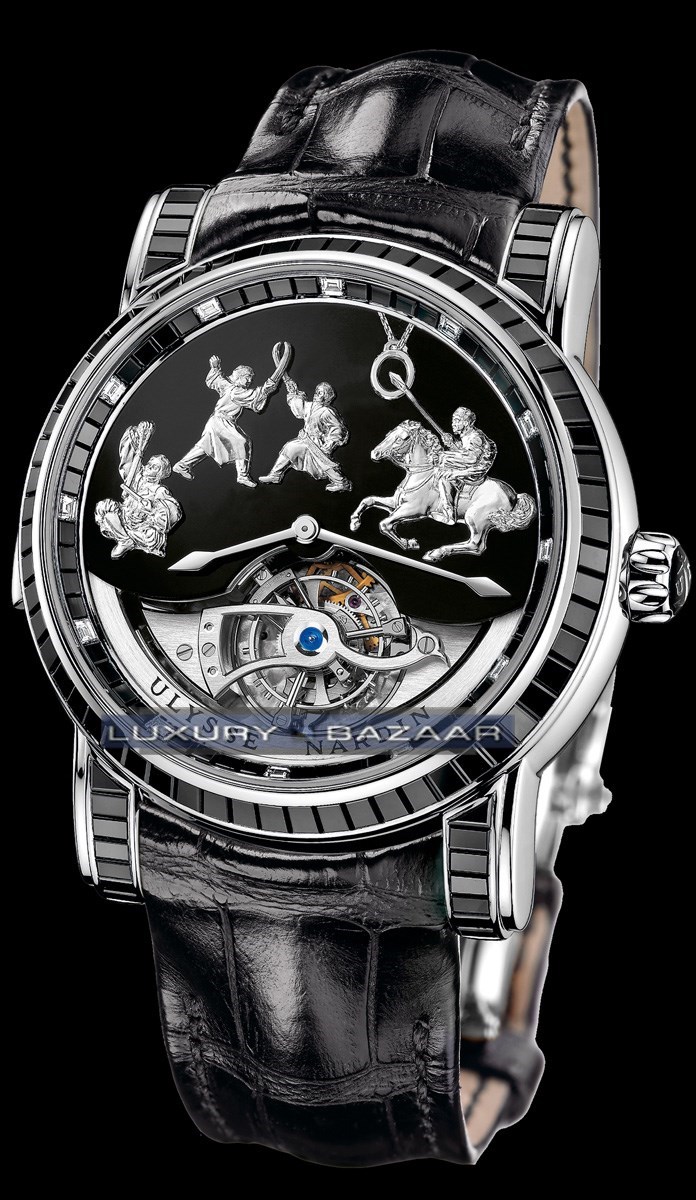 Ulysse Nardin Genghis Khan WG Black Diamonds 780 81 Replicas